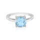 Anello in argento con Topazio Blu Cielo