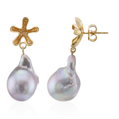 Orecchini in argento con Perla di Acqua Dolce (TPC)