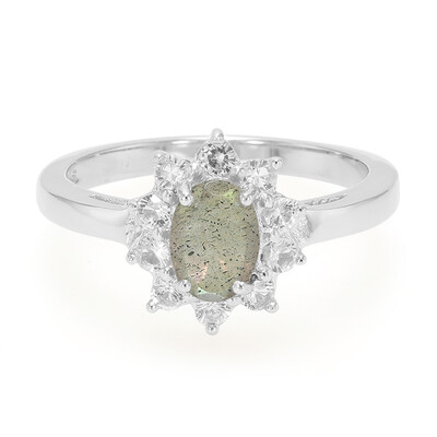 Anello in argento con Labradorite