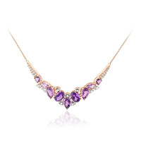 Collana in argento con Ametista Zambiana