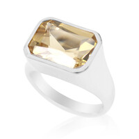 Anello in argento con Labradorite Dorata