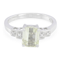 Anello in argento con Kunzite Canarino