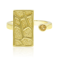 Anello in argento con Citrino
