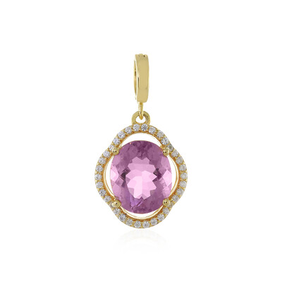 Ciondolo in argento con Fluorite Rosa del Messico