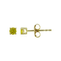 Orecchini in oro con Diamante Giallo I4
