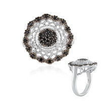 Anello in argento con Spinello Nero