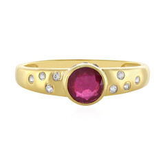 Anello in argento con Rubino del Madagascar