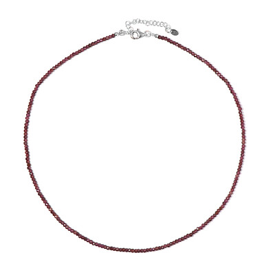 Collana in argento con Granato Magenta