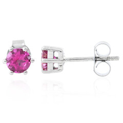 Orecchini in argento con Topazio Rosa