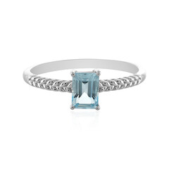 Anello in argento con Topazio Blu Cielo