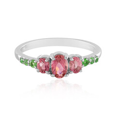 Anello in argento con Tormalina Rosa Nigeriana