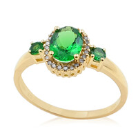 Anello in oro con Tsavorite