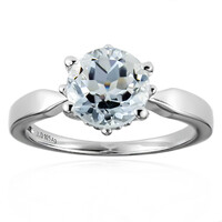 Anello in argento con Quarzo Bianco