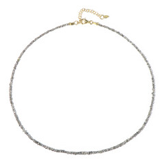 Collana in argento con Diamante Color Argento