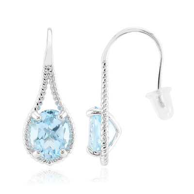 Orecchini in argento con Topazio Blu Cielo