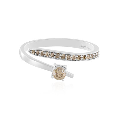 Anello in oro con Diamante Champagne I2 (de Melo)