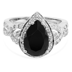 Anello in argento con Spinello Nero