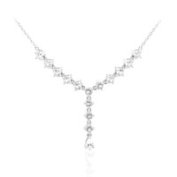Collana in argento con Topazio Bianco