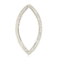 Ciondolo in argento con Topazio Bianco