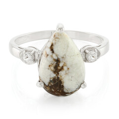 Anello da uomo in argento con Magnesite
