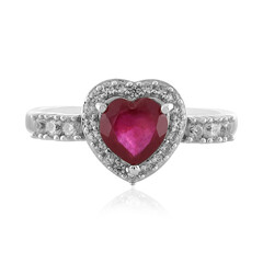 Anello in argento con Rubino del Madagascar