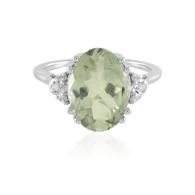 Anello in argento con Ametista Verde