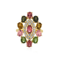 Anello in argento con Tormalina