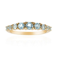 Anello in argento con Topazio Blu Cielo