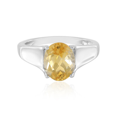 Anello in argento con Citrino