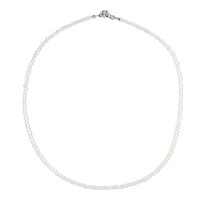 Collana in argento con Topazio Bianco