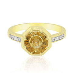 Anello in oro con Citrino (Glenn Lehrer)