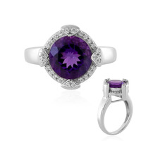 Anello in argento con Ametista Uruguay