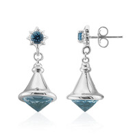 Orecchini in argento con Topazio Blu Cielo (Remy Rotenier)