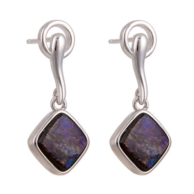 Orecchini in argento con Ammolite