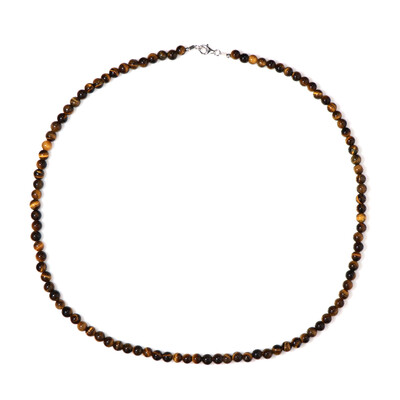 Collana in argento con Occhio di Tigre
