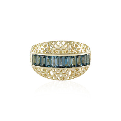 Anello in oro con Topazio Blu Londra (Ornaments by de Melo)
