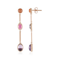 Orecchini in argento con Ametista Rose de France (KM by Juwelo)