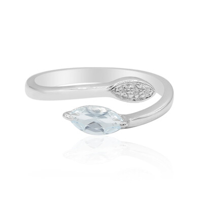 Anello in argento con Topazio Blu Cielo