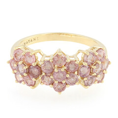 Anello in oro con Zaffiro Padparadscha (non riscaldato) (AMAYANI)