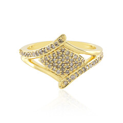 Anello in argento con Diamante Champagne I3