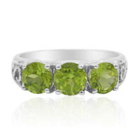 Anello in argento con Peridoto