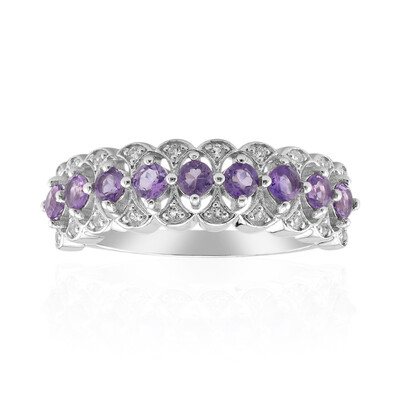 Anello in argento con Ametista