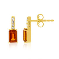 Orecchini in oro con Cianite Arancione della Tanzania