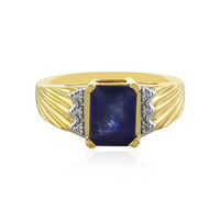 Anello in argento con Zaffiro Blu del Madagascar