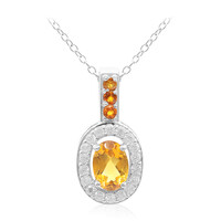 Collana in argento con Citrino Madeira