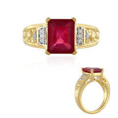 Anello in argento con Rubino del Madagascar