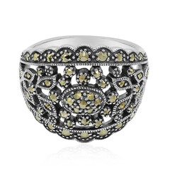 Anello in argento con Marcassite