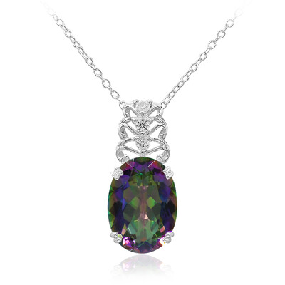Collana in argento con Quarzo Mistico