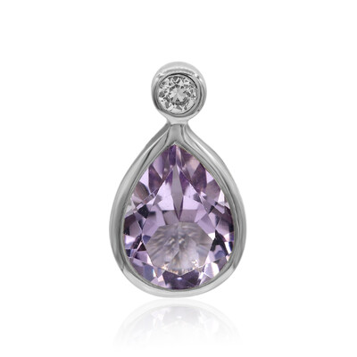 Ciondolo in argento con Ametista Rose de France