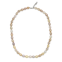 Collana in argento con Perla di Acqua Dolce (TPC)